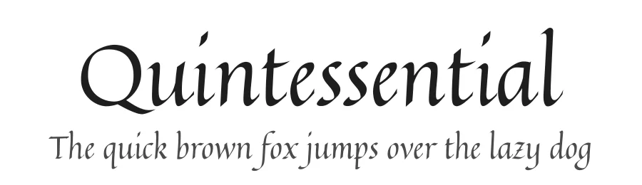 Quintessential by Astigmatic — Script Handwritten Font