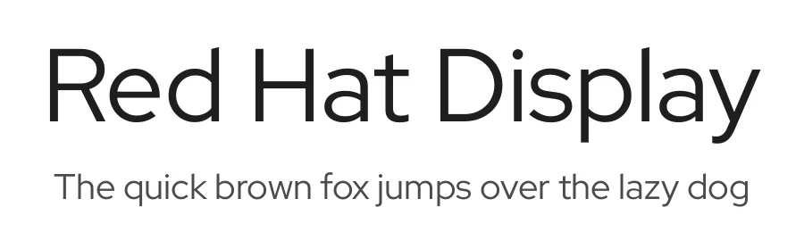 Red Hat Display by MCKL — Sans Serif Font