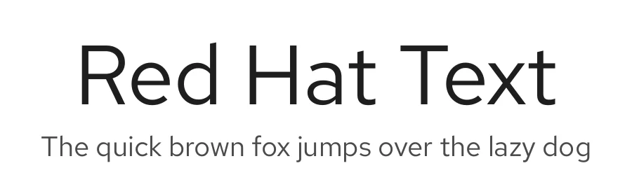 Red Hat Text by MCKL — Sans Serif Font