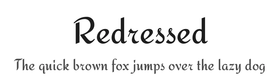 Redressed by Astigmatic — Script Handwritten Font