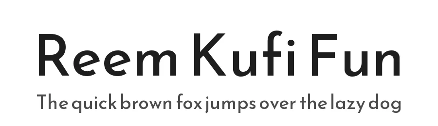 Reem Kufi Fun by Khaled Hosny, Santiago Orozco — Sans Serif Font