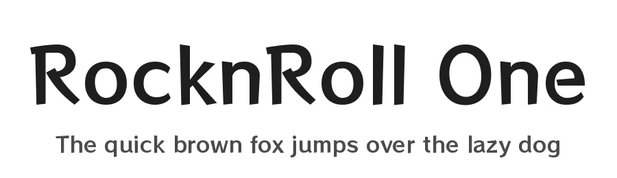 RocknRoll One by Fontworks Inc. — Sans Serif Font