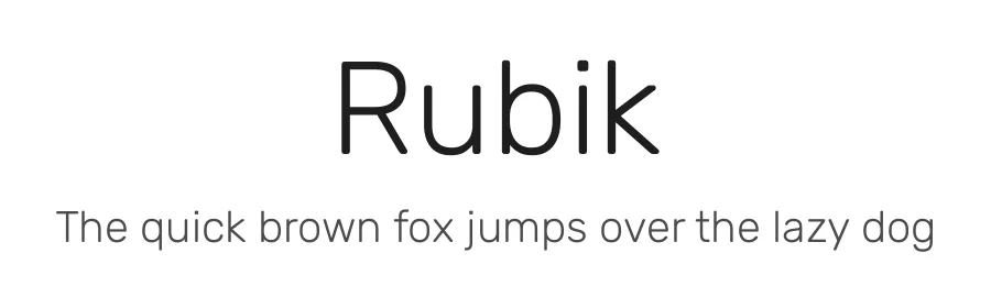 Rubik by Hubert and Fischer, Meir Sadan, Cyreal, Daniel Grumer, Omaima Dajani — Sans Serif Font