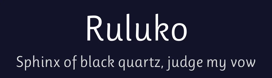 Ruluko by Ana Sanfelippo, Angélica Díaz, Meme Hernández — Sans Serif Font — thumbnail 2