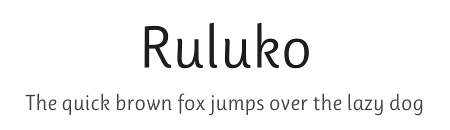 Ruluko by Ana Sanfelippo, Angélica Díaz, Meme Hernández — Sans Serif Font