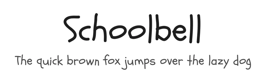 Schoolbell by Font Diner — Script Handwritten Font