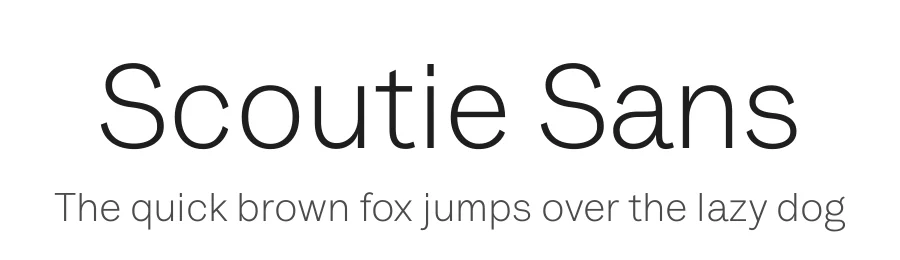 Scoutie Sans by Tyler Finck — Sans Serif Font