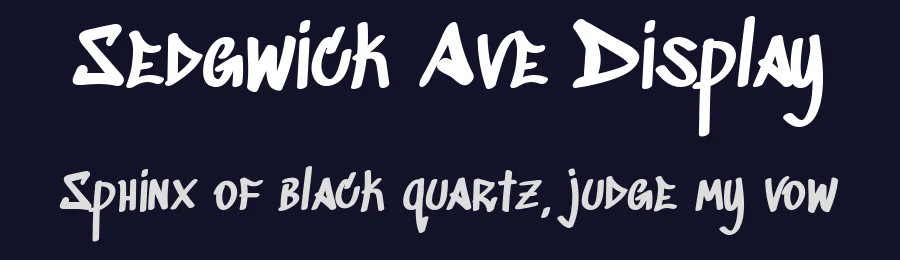 Sedgwick Ave Display by Pedro Vergani, Kevin Burke — Script Handwritten Font — thumbnail 2