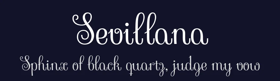 Sevillana by Brownfox — Display Font — thumbnail 2