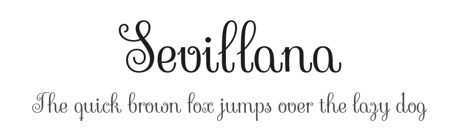 Sevillana by Brownfox โ Display Font