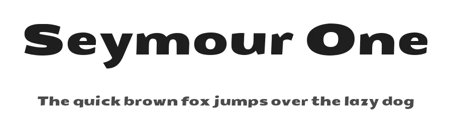 Seymour One by Vernon Adams — Sans Serif Font