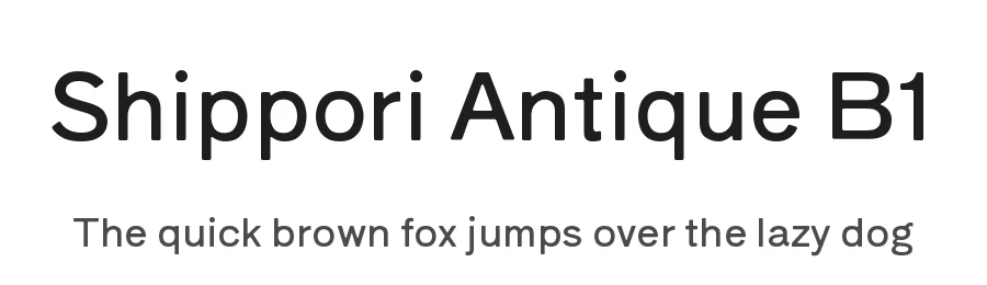 Shippori Antique B1 by FONTDASU — Sans Serif Font