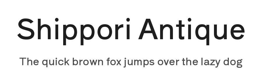 Shippori Antique by FONTDASU — Sans Serif Font