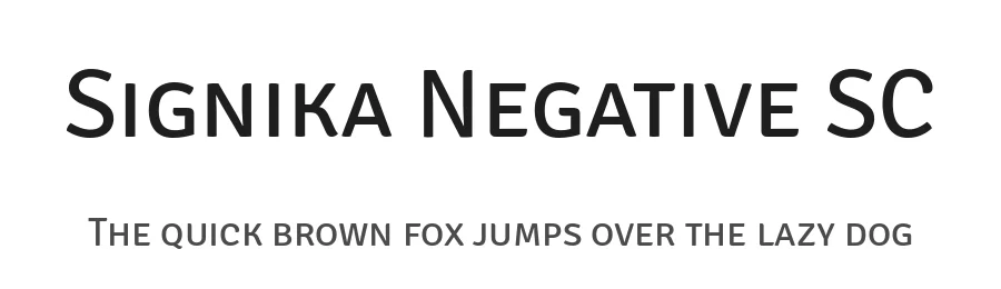 Signika Negative SC by Anna Giedryś — Sans Serif Font