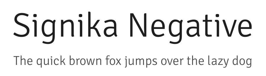 Signika Negative by Anna Giedryś — Sans Serif Font