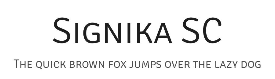 Signika SC by Anna Giedryś — Sans Serif Font