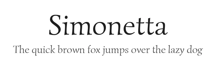 Simonetta by Brownfox — Display Font