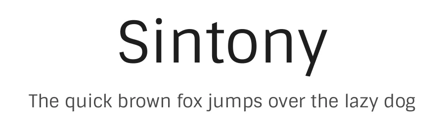 Sintony by Eduardo Rodriguez Tunni — Sans Serif Font
