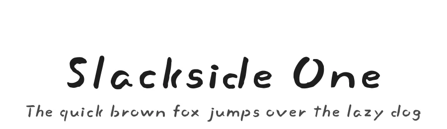 Slackside One by Maniackers Design — Script Handwritten Font