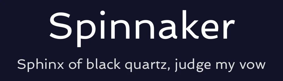 Spinnaker by Elena Albertoni — Sans Serif Font — thumbnail 2