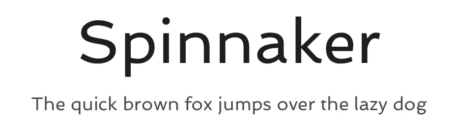 Spinnaker by Elena Albertoni — Sans Serif Font