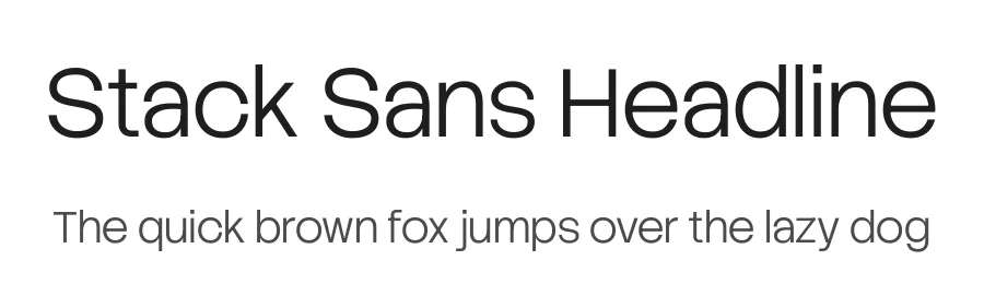 Stack Sans Headline by Koto — Sans Serif Font