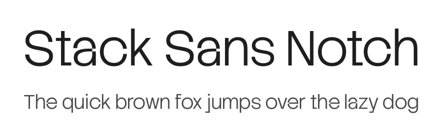 Stack Sans Notch by Koto — Sans Serif Font