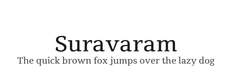 Suravaram by Purushoth Kumar Guttula — Serif Font