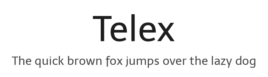 Telex by HT Fonts, Andres Torresi — Sans Serif Font