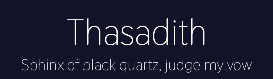 Thasadith by Cadson Demak — Sans Serif Font — thumbnail 2
