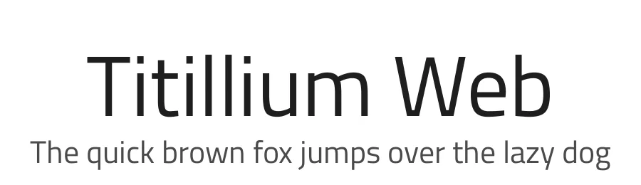 Titillium Web by Accademia di Belle Arti di Urbino — Sans Serif Font