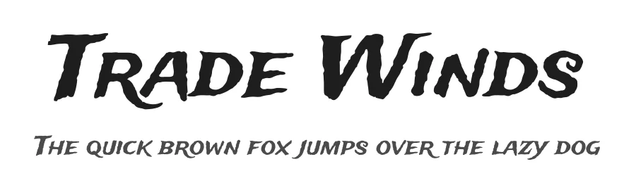Trade Winds by Sideshow — Display Font