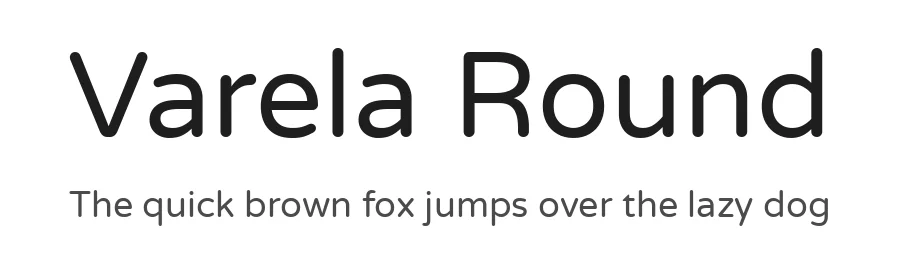 Varela Round by Joe Prince — Sans Serif Font