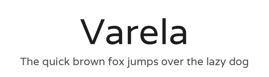 Varela by Joe Prince — Sans Serif Font