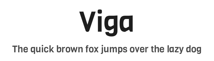 Viga by Fontstage — Sans Serif Font
