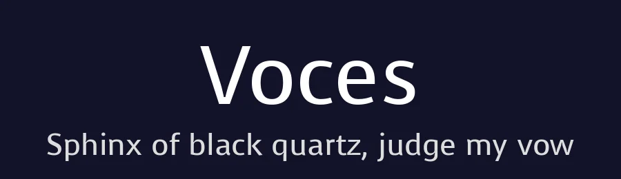 Voces by Ana Paula Megda, Pablo Ugerman — Sans Serif Font — thumbnail 2
