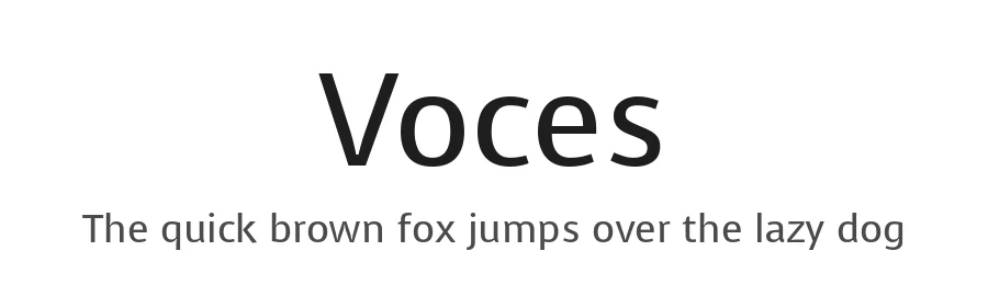 Voces by Ana Paula Megda, Pablo Ugerman — Sans Serif Font