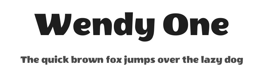 Wendy One by Alejandro Inler — Sans Serif Font