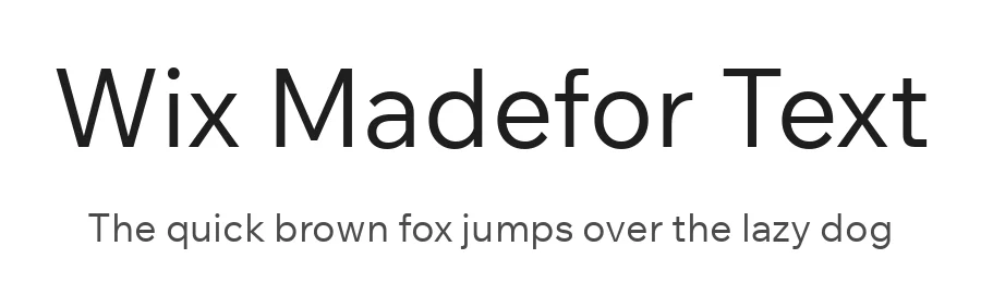 Wix Madefor Text by Dalton Maag — Sans Serif Font