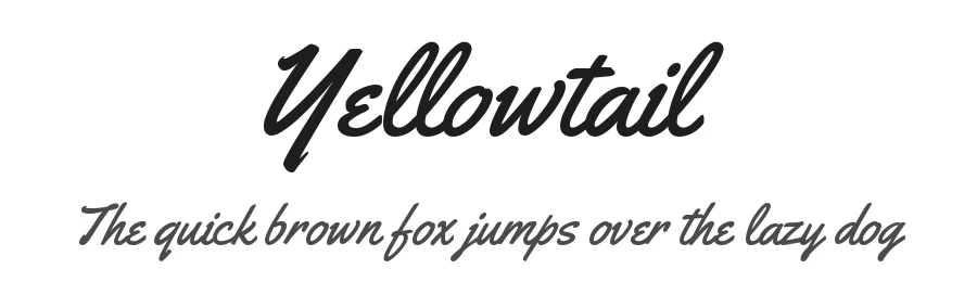 Yellowtail by Astigmatic — Script Handwritten Font