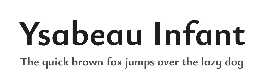 Ysabeau Infant by Christian Thalmann — Sans Serif Font