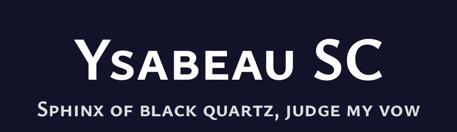Ysabeau SC by Christian Thalmann — Sans Serif Font — thumbnail 2