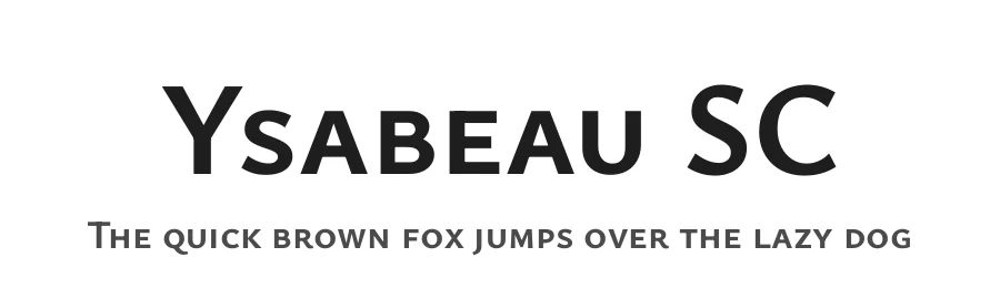 Ysabeau SC by Christian Thalmann — Sans Serif Font