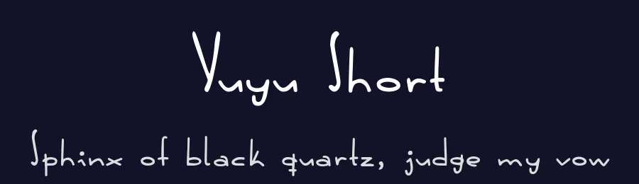 Yuyu Short by Julia García López — Script Handwritten Font — thumbnail 2