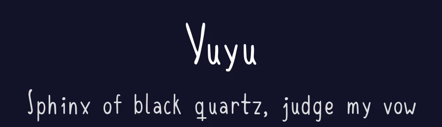 Yuyu by Julia García López — Script Handwritten Font — thumbnail 2