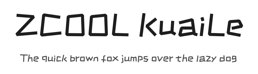 ZCOOL KuaiLe by Liu Bingke, Yang Kang, Wu Shaojie — Sans Serif Font