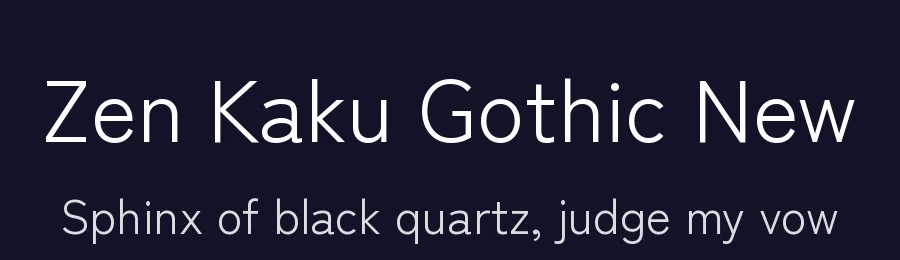 Zen Kaku Gothic New by Yoshimichi Ohira — Sans Serif Font — thumbnail 2