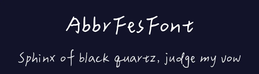 AbbrFesFont by justfont — Display Font — thumbnail 2