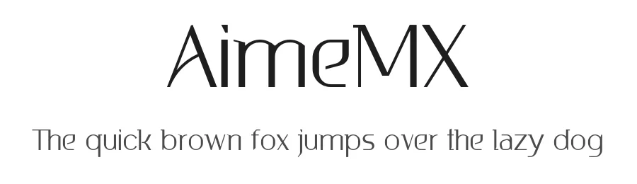 AimeMX by Ariafar Khosravi — Display Font