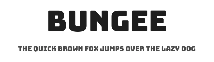 Bungee by David Jonathan Ross — Display Font